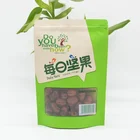High Quality Zipper Top Clear Window Kraft Paper Pouch Stand Up Pouch For Nut Packaging
