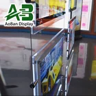 Advertising LED display light box Real Estate Agents single double sided hanging crystal LED light box Pockets