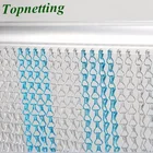 Decorative aluminum double hook chain door curtains