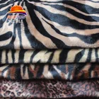 tiger camo stripe tiger print fabric knit upholstery fabric,polyester leopard print faux fur fabric