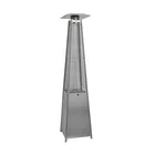 Stainless Steel glass tube square Pyramid Gas Patio heater