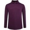 Custom Print Logo Pure Cotton Fashion Long Sleeve Men's Knitted Single Button Casual Dress Shirt