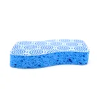 DH-A5-9 High quality Eco-Friendly Multifunction Cleaning Kitchen Sponge scourer with dot cloth