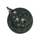 Halloween Black Magic Masquerade Party Witch Hat