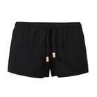 Hot selling crochet beachwear black board custom swim womens beach shorts