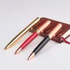 Cheap promotional metal twist open ballpoint pens with custom logo for gift