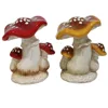 Europe style custom handmade craft home garden decorations ceramic mushroom figurines
