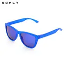 China Wholesale Full Frame Custom Logo Blue Color Sun Glasses