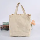 Reusable Natural Cotton Canvas Shopping Tote Bag