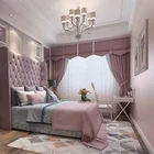 Cheap modern blackout luxury window curtain floral jacquard hotel room curtains and drapes from china