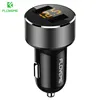 FLOVEME 3.6A LED Digital Display Car Charger Dual USB Fast Charger Cigarette Lighter Car Charger For iPhone Samsung