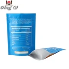 Biodegradable resealable stand up pouch with zipper for packing