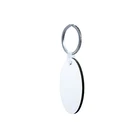 Oval shape sublimation mdf heat press keychain