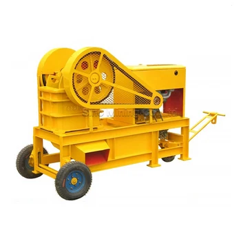 Small Scale Size Stone Jaw Crusher Mobile Stone Crushing Plant