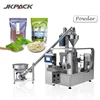 Automatic aseptic rotary dry milk coffee coconut stand up pouch powder filling and sealing packing machine milk