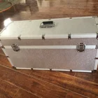 Customized size sliver big aluminum flight case tool air box aluminum alloy kit with EVA lining model