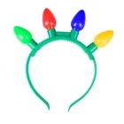 Wholesale Best Selling Four Colors Plastic Bulbs Flashing Headband For Party