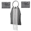 Fashion Design Aluminum Metal Mesh Sequin Fabric For Evening Dinner Party Women Handbags