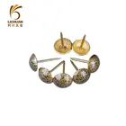 Gold round head brass eyecat finishing nails for sofa