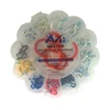 high quality 6 color vinyl coated shouldered ceiling cup hook kit size from 1/2" to 2" with pp box packing