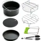 kitchen utensils power air fryer accessories 7.5 inch set of 7 fit for 3.5L air fryer accessories replacement