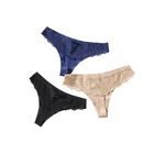 Bikini seamless sexy low waist ladies g string thongs hot womens sexy transparent panties lace thong