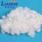 hollow polyester fiber in white color for filling sofa , pillow , cushions