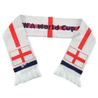 China manufacturer new product for 2019 fashion World Cup acrylic knit fans fashion scarf