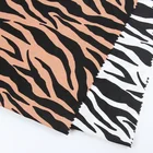 High quality fabric designer polyester african print chiffon fabric white animal print