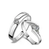 Italian Adjustable s925 Sterling Silver Wedding Rings Set for Couples