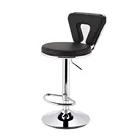 New Design Adjustable PU Seats Swivel Bar Stool with Disc Base