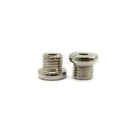 Non-standard iron Semi hollow hex screw Nickel plating screw