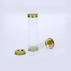 Clear Tube Packaging Transparent Pvc Or Pet Clear Plastic Tube Packaging With Caps , Plastic Tube Packaging