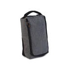 Custom logo print waterproof sport zipper shoe bag, eco-friendly polyester travel boot bag