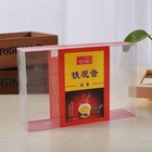 Recyclable Bag Pvc Pet Tea Bag Packaging Transparent PVC PET Clear Recycled Plastic Display Boxes with Custom Printing