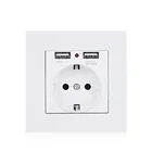 Eu standard German USB 16 amp plastic wall socket