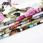 New pattern custom 100 viscose dress material rose floral printed rayon woven fabric