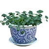 Warehouse Blue and white landscape ceramic porcelain flower plant pot planter for garden decoration