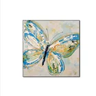 100% Handmade oil Painting on Canvas frames colorful butterfly Wall Art decor framed for living room home decoration