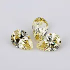 Wholesale pear Cut Gemstone Zircon Gold yellow Cubic Zirconia