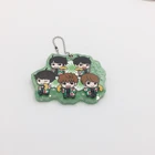 High quality wholesale mirror acrylic keychain custom with printing logo