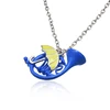 HOT SELL Best Christmas gifts How I Met Your Mother Yellow Umbrella mother Blue French Horn Necklace Pendant Gifts