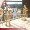 Commercial banquet gold frame rental party round bar table