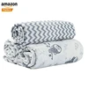 Amazon Most Popular Best Selling Products Factory Custom Print Baby Muslin Wraps Organic Cotton Swaddle Blanket