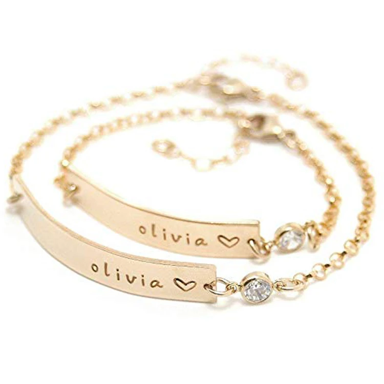 gold plated baby bracelet