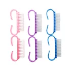 mini Translucent Handle Nail Cleaning Brush For Men And Women