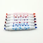 Set Marker Fancy Toy Gift Roller Stamp Water Color Marker Pen for Kids to Drawing Watercolor Stamp Marker Pen