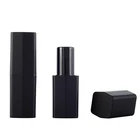 High quality plastic round tube matte lipstick, magnetic white container packaging cosmetic empty tube lipstick