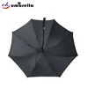 Custom printing fiberglass umbrella frame Black Golf Umbrella for man