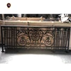 hand forged luxury indoor wrought iron stair handrails design/wrought iron stair railing for sale ISD-04